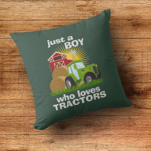 Almofada Apenas Um Menino Que Ama Os Tratores 🚜 Garoto De