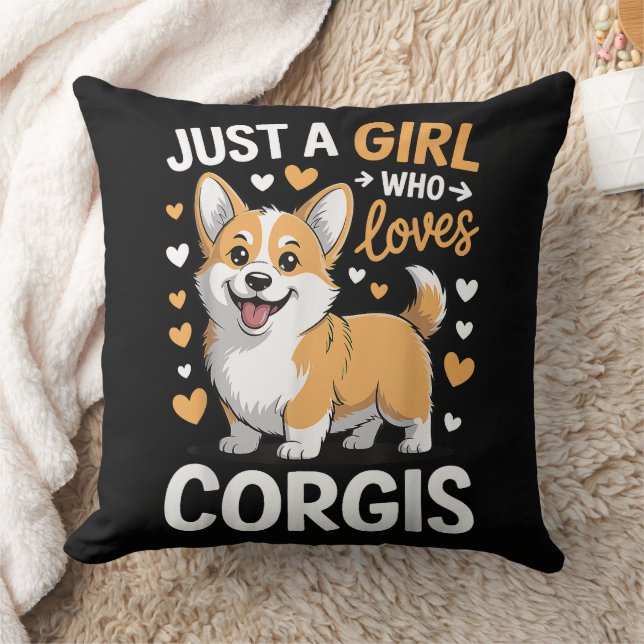 Almofada Apenas Uma Garota Que Ama Corgis (Cobertor)