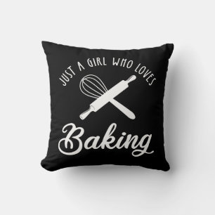 Almofada Apenas Uma Menina Que Adora Baking