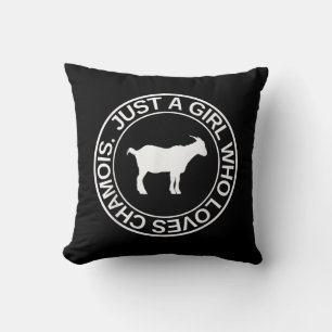 Almofada Apenas Uma Menina Que Ama Chamois Presente Para As