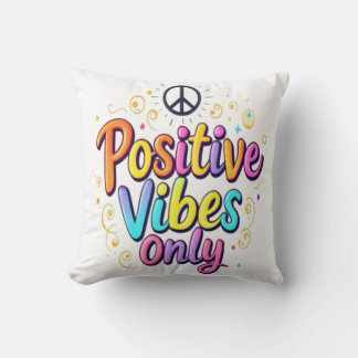 Almofada Apenas Vibes Positivas - Design de Incentivo Color