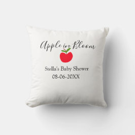 Almofada Apple in bloom baby shower red apple name date 