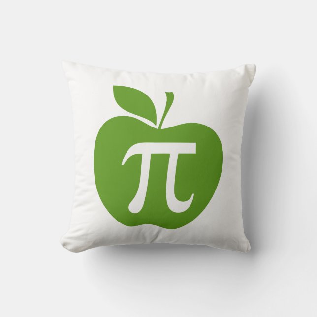 Almofada Apple verde Pi (Frente)