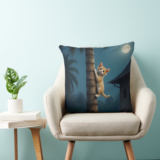 Almofada Aprendendo a Subir – Momento de Gato Fofo (Cadeira)