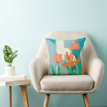 Apricot Tulipas Artísticas Modernas de Cores Perso
