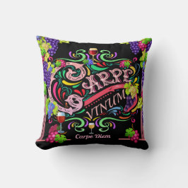 Almofada Aproveite o Vinho Agarre o Dia