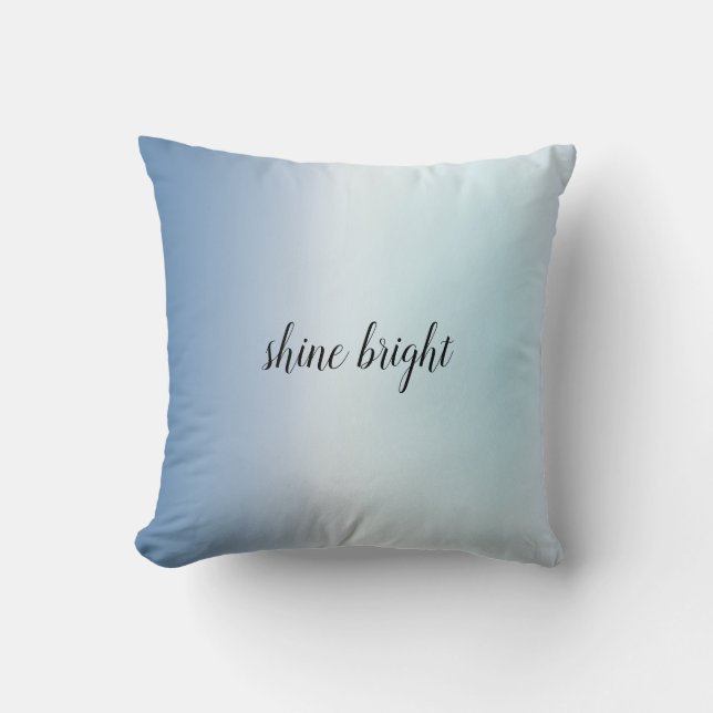 Almofada Aqua Blue Ombre Tie Dye (Frente)