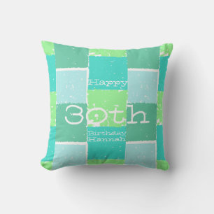 Almofada Aqua Green Mint personalizou o Travesseiro anivers