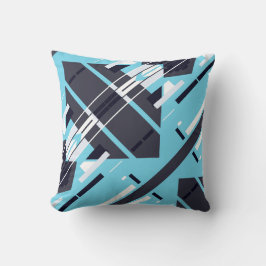Almofada Aqua Preto Branco Cinza Diagonal Sudoeste Olhar Ar