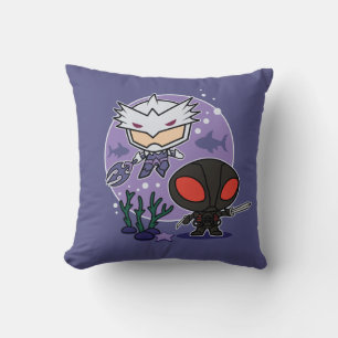 Almofada Aquaman Chibi Orm & Black Manta Undersea Graphic