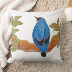Almofada Aquarela Azul-Camarão-Caco