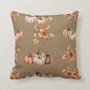 Almofada Aquarela Cair Pumpkins Deixa Fábrica Floral T