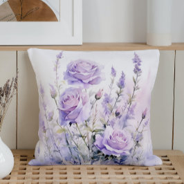 Almofada Aquarela Campos de Lavanda Suaves