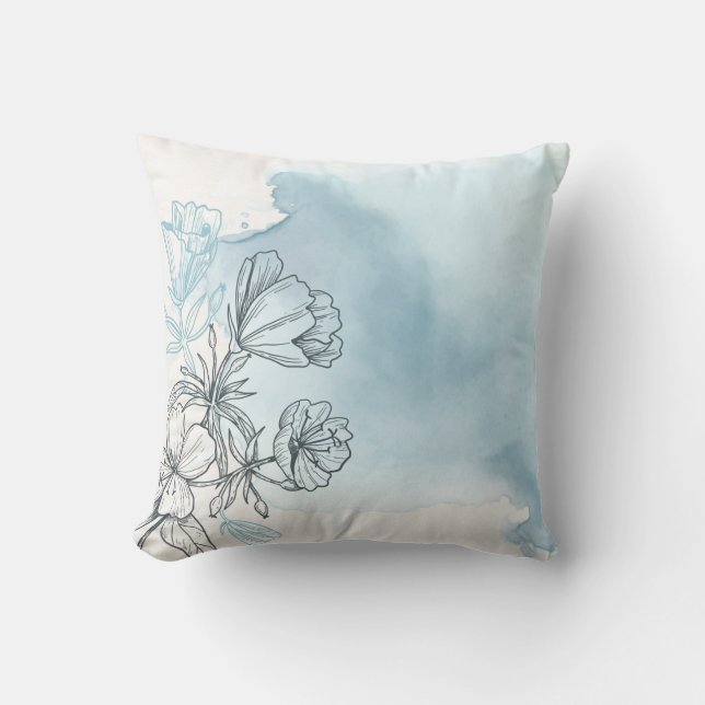 Almofada Aquarela Floral (Frente)