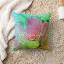 Aquarela Floral Personalizada Colorida Chic de Flo