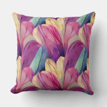 Aquarela Flores de Primavera Pintadas Vibrantes