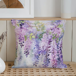 Almofada Aquarela Murmúrios de Wisteria