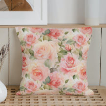 Aquarela Rosas Românticas