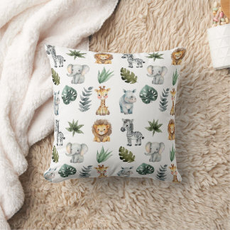 Almofada Aquarelas - Quarelas Adoráveis Bebês Safari