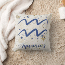 Aquarius Travesseiro decorativo