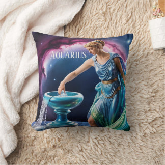 Almofada Aquarius Zodiac Astrology Goddese