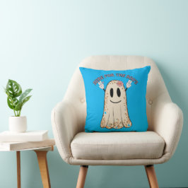 Almofada AQUI PELO fantasma engraçado do BO, o fantasma do 