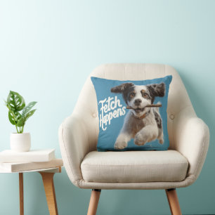 Almofada Ar de Médio de puppy adorável em funcionamento com