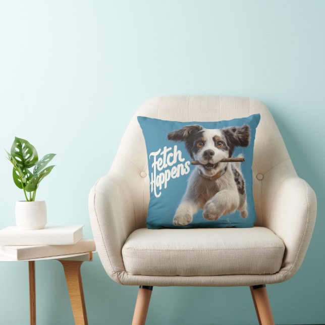 Almofada Ar de Médio de puppy adorável em funcionamento com (Cadeira)