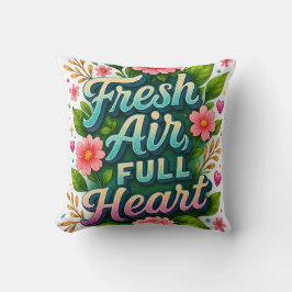 Almofada Ar fresco, coração de Cheio"