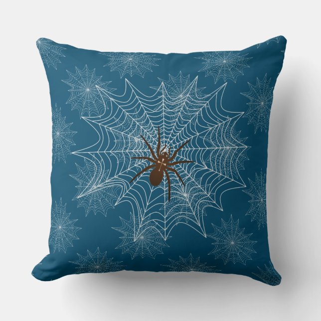 Almofada Aranha de cruz na rede (Frente)