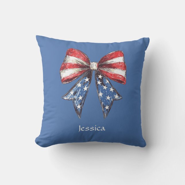 Almofada Arco Americano Coquete Personalizado (Frente)