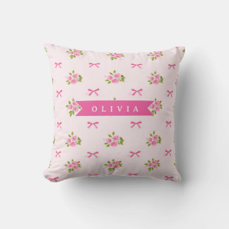 Almofada Arco Floral Feminino Cor-de-Rosa Personalizado Coq