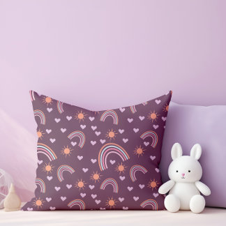 Almofada Arco-íris e sol