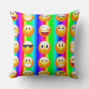 Almofada arco-íris emoji