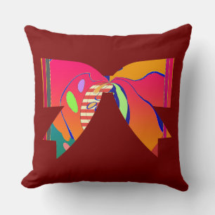 Almofada Arco-íris Fita Laço Dk Vermelho Decorativo Diverti