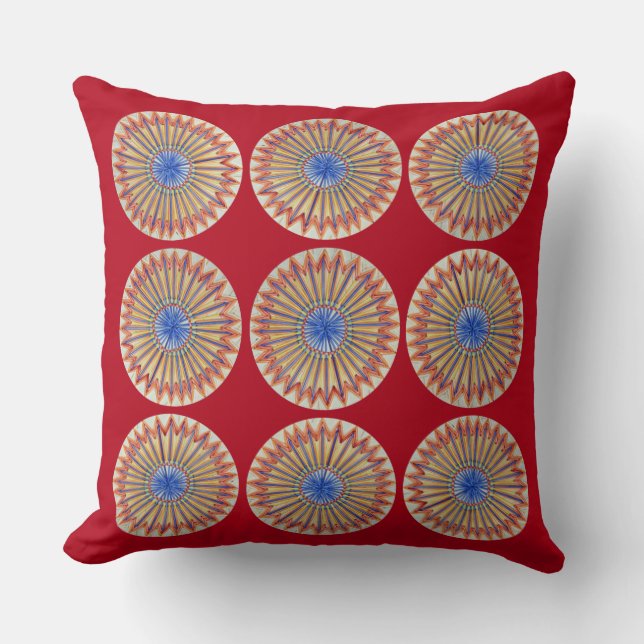 Almofada Arco-íris vermelho (Frente)