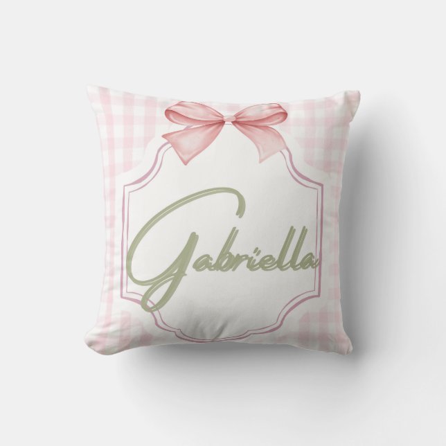 Almofada Arco personalizado da Gabriella Baby Girl (Frente)