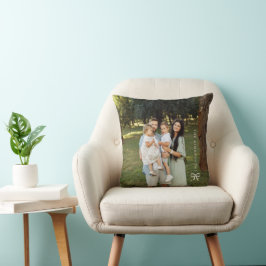 Almofada Arco Simples Foto Personalizada da Família