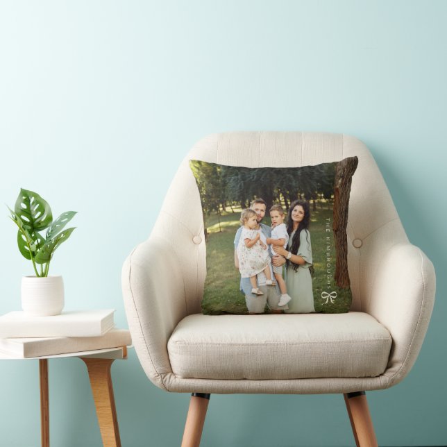 Almofada Arco Simples Foto Personalizada da Família (Cadeira)