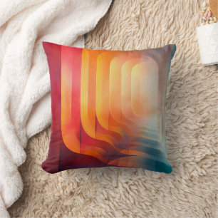 Almofada Arcos Retro Glow – Abstracção de Meados do Século