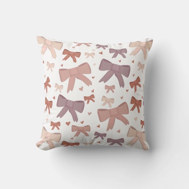 Almofada Arcos Rosa Cintilantes E Pequenos Corações (Frente)