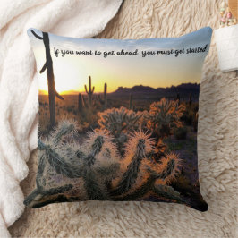 Almofada Arizona Desert Sunset Cactus Inspiration Say