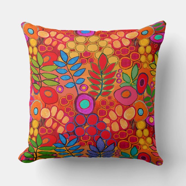 Almofada Arizona Flower Garden - Throw Pillow (Frente)