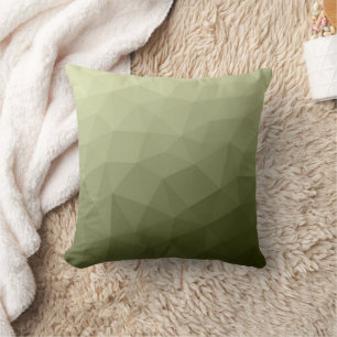 Almofada Army light green gradient geometric mesh pattern