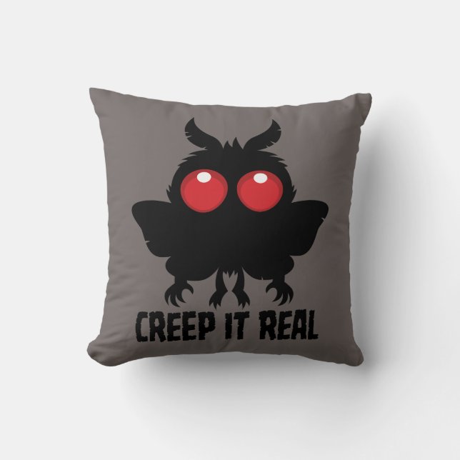 Almofada Arraste-se de Verdade Mysterioso Cryptid Mothman (Frente)