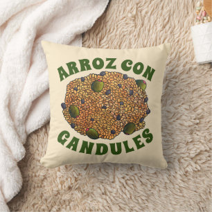 Almofada Arroz con Gandules Puerto Rican Comida Rice Peas
