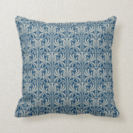 Almofada Art Deco Blue Geometic Standard