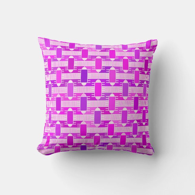 Almofada Art Deco charme industrial - violeta, orquídea, la (Frente)