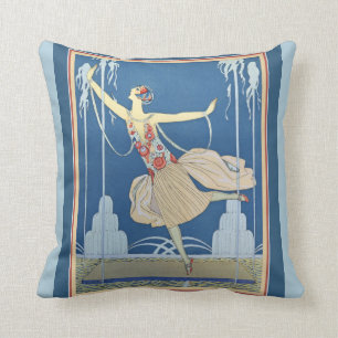 Almofada Art deco de George Barbier