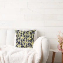 Art Deco Design com Fronteiras em Azul e Dourado